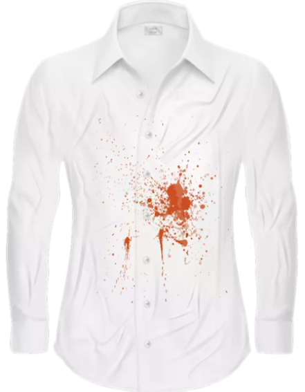 Dirty stained shirt